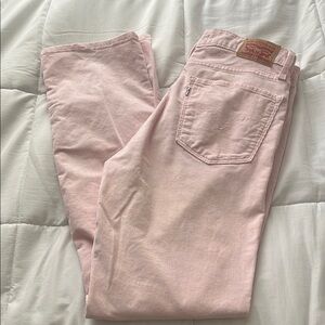 PRELOVED Levi's Pink straight leg corduroy pants